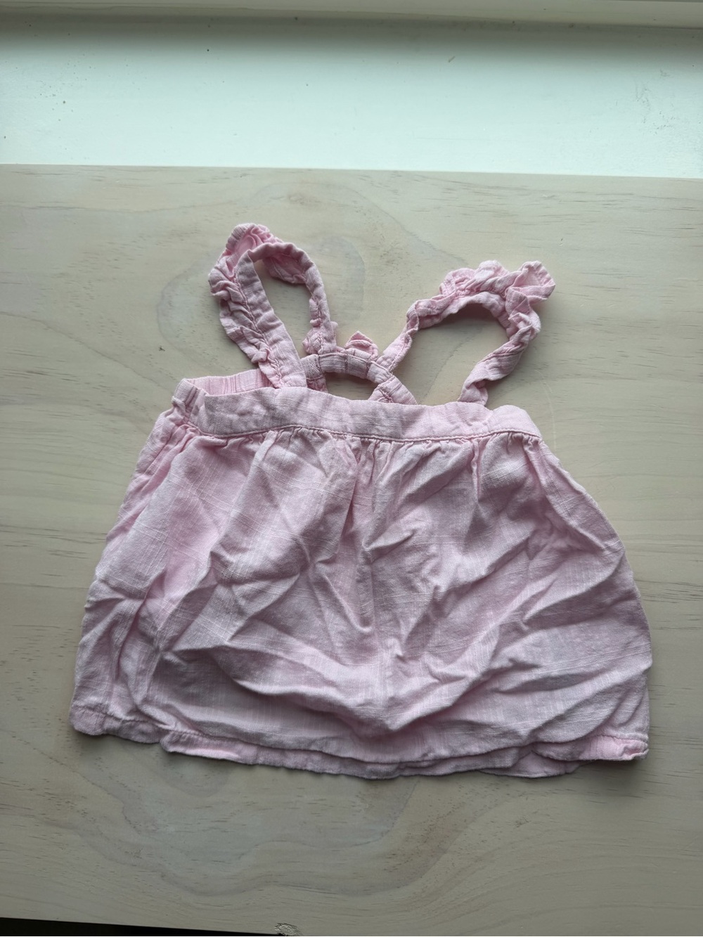 Old Navy Light Pink Ruffle Strap Toddler Dress